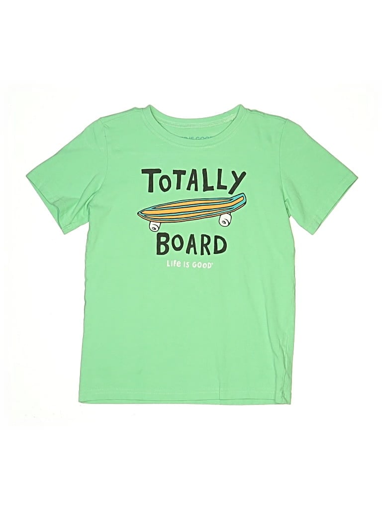 Pre-owned Life Is Good Kids' Short Sleeve T-shirt In Green
