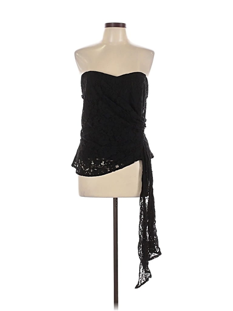 Mare Mare X Anthropologie Sleeveless Top Black Strapless Neckline Tops In Black