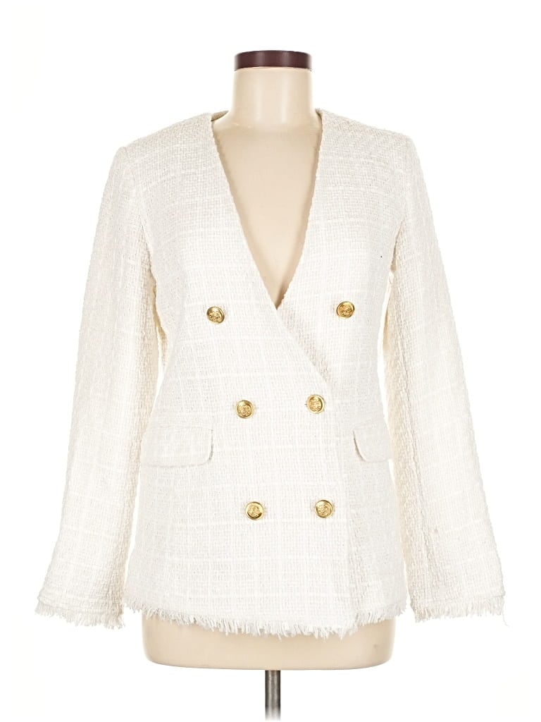 Aura Blazer Jacket In White