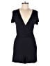 H&M 100% Viscose Solid Black Romper Size S - photo 1
