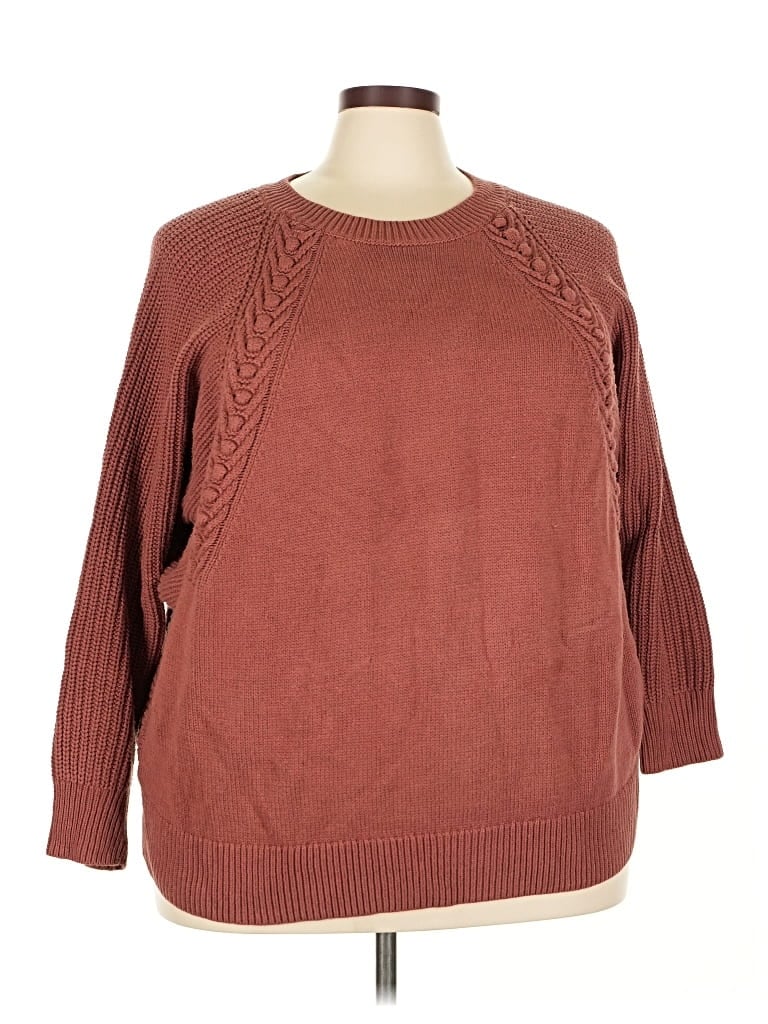 Pre-owned Simply Vera Vera Wang Pullover Sweater In Brown