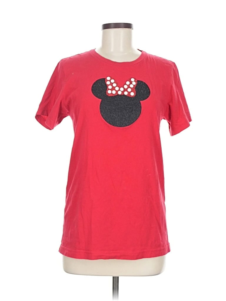 Pre-owned Canvas Short Sleeve T-shirt In Red