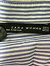 Zara Stripes Blue Long Sleeve Button-Down Shirt Size XS - photo 6