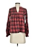 Flawless 100% Cotton Plaid Red Long Sleeve Blouse Size XS - photo 1