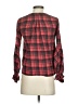Flawless 100% Cotton Plaid Red Long Sleeve Blouse Size XS - photo 2