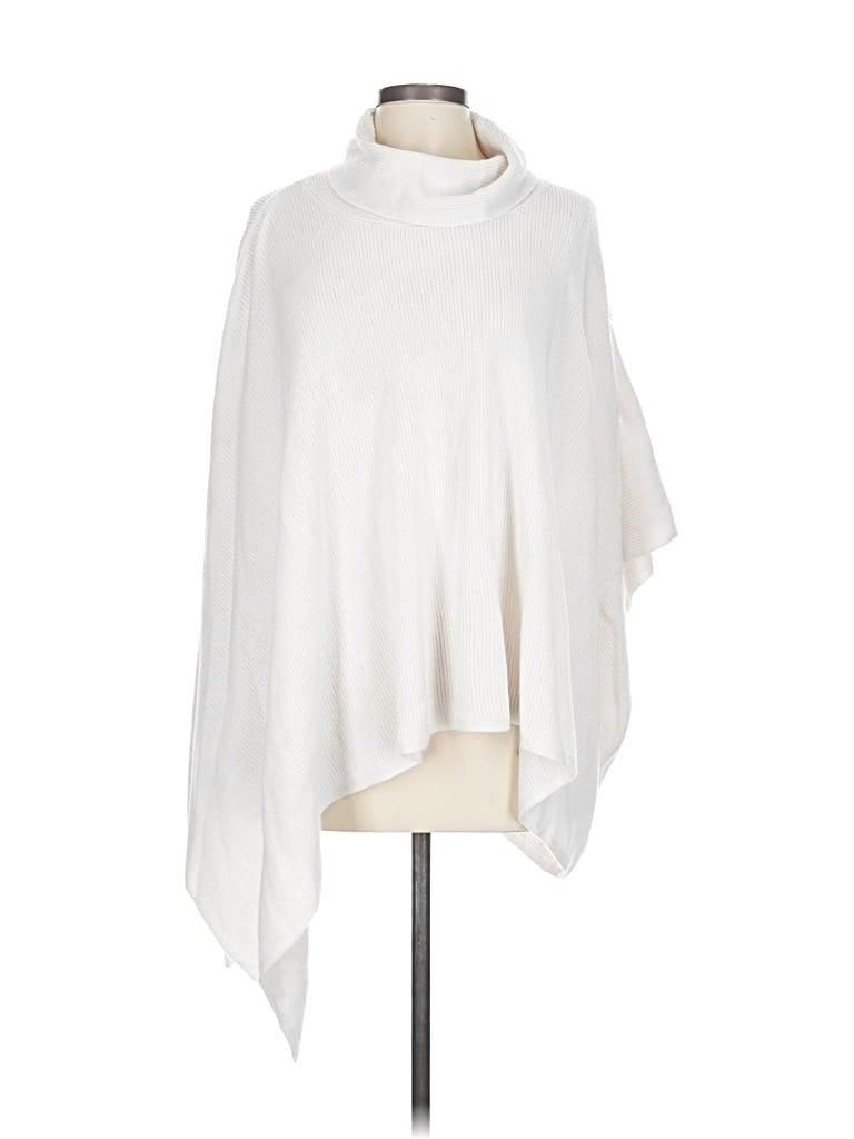 Pre-owned Calvin Klein Poncho In White