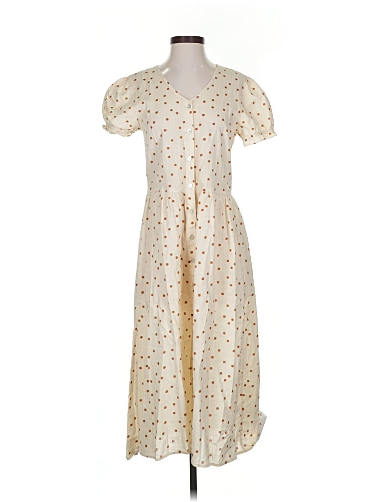 Pre-owned Rylee + Cru Casual Dress In White