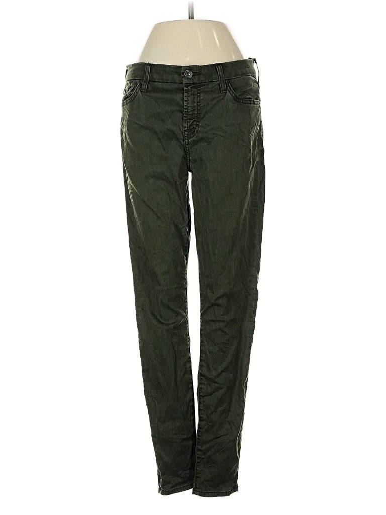 Pre-owned 7 For All Mankind Jeans In Green