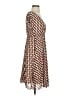 Max Studio 100% Rayon Print Brown Casual Dress Size S - photo 4