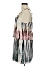 Waverly Grey 100% Silk Tie-dye Silver Cocktail Dress Size 8 - photo 5
