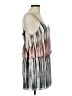Waverly Grey 100% Silk Tie-dye Silver Cocktail Dress Size 8 - photo 4