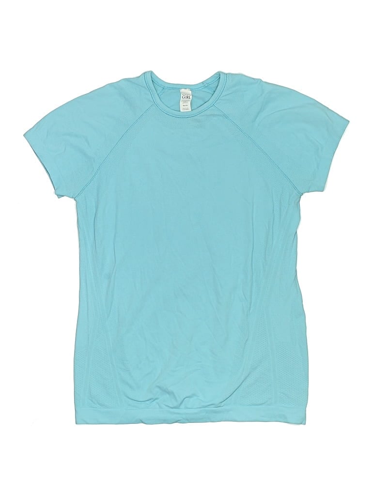 Pre-owned Athleta Girl Kids' Active T-shirt In Blue