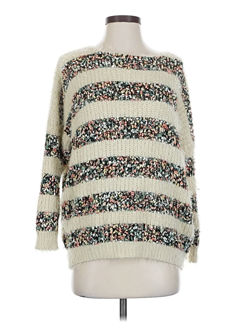 Pre-owned La Fée Verte Pullover Sweater In White