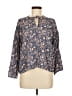 Splendid Blue 3/4 Sleeve Blouse Size M - photo 1