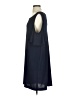 Nicole Miller Solid Blue Casual Dress Size P (petite) - photo 5