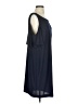 Nicole Miller Solid Blue Casual Dress Size P (petite) - photo 4