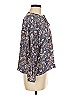 Splendid Blue 3/4 Sleeve Blouse Size M - photo 4