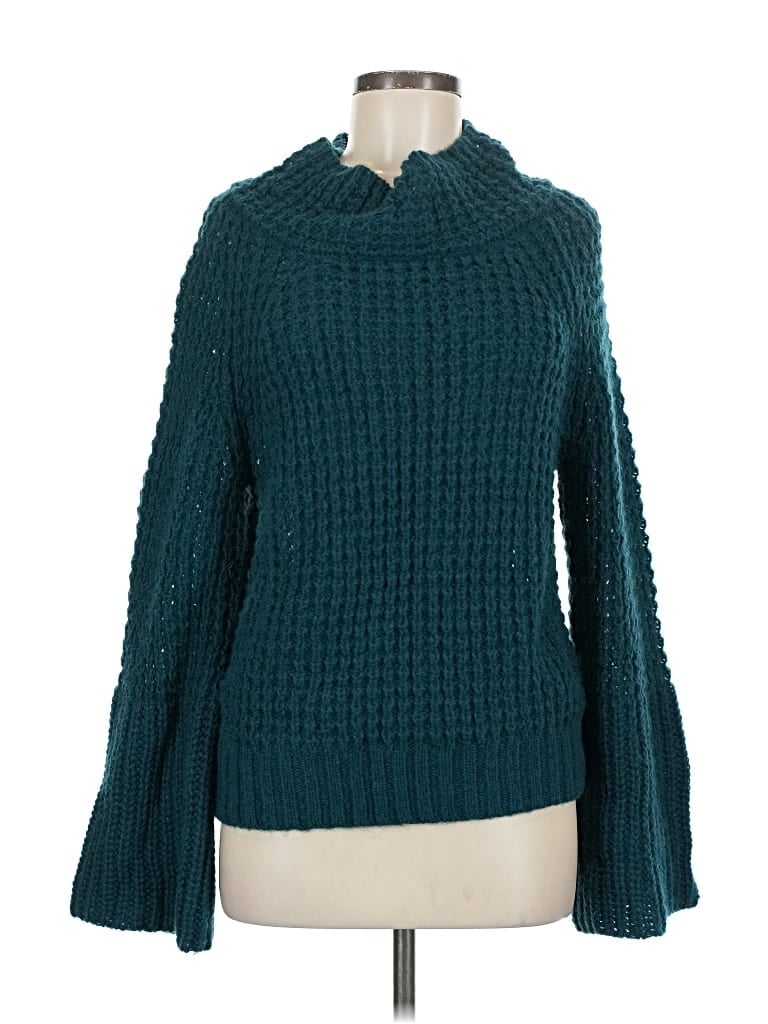 Pre-owned Maeve By Anthropologie Turtleneck Sweater In Blue