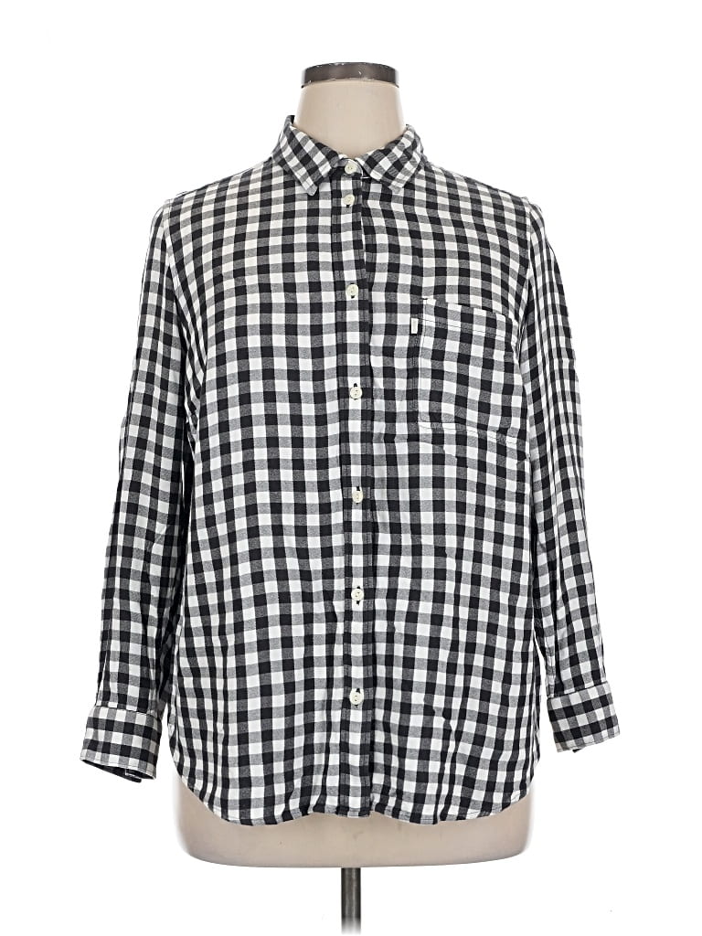 Pre-owned Levi's Long Sleeve Button Down Shirt In Black