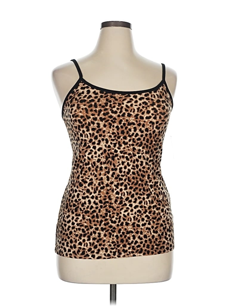 Torrid Tank Top Brown Strapless Neckline Tops In Brown