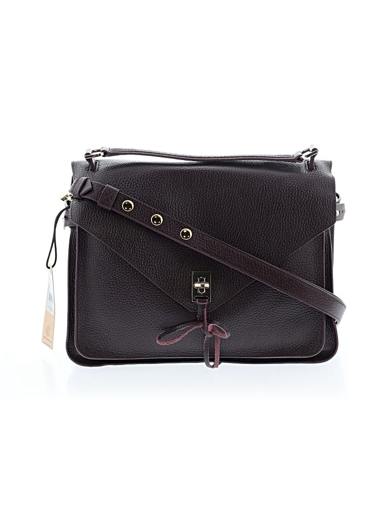 Pre-owned Rebecca Minkoff Leather Satchel In Burgundy