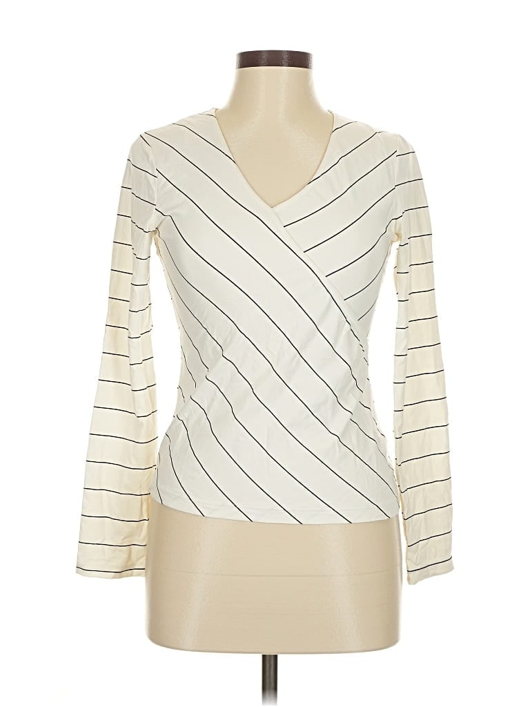 Pre-owned H&m Long Sleeve T-shirt In White