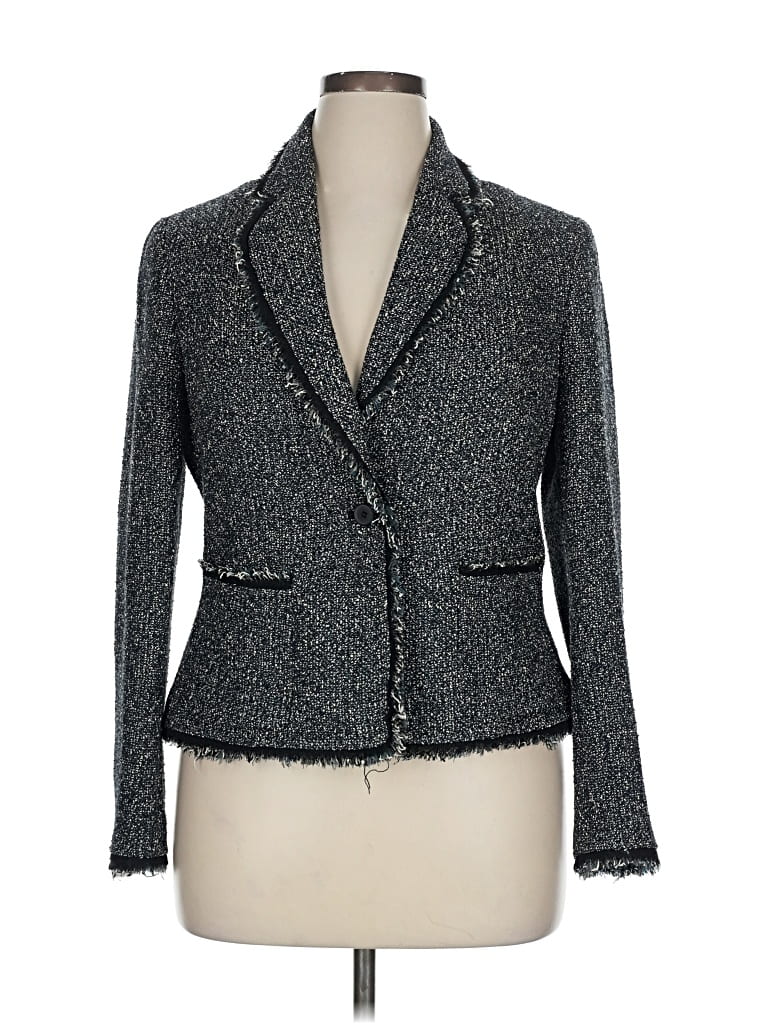 Pre-owned Anne Klein Blazer Jacket In Gray