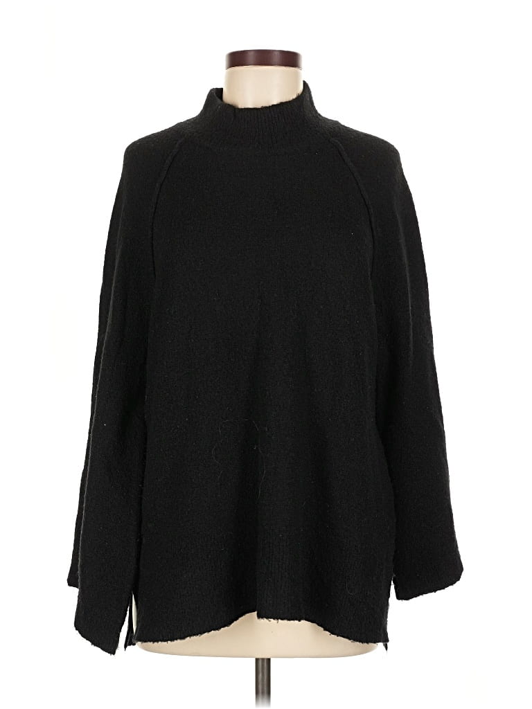 Pre-owned Calvin Klein Turtleneck Sweater In Black