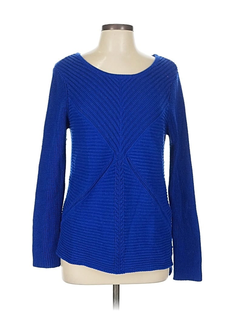 Pre-owned Dana Buchman Pullover Sweater In Blue