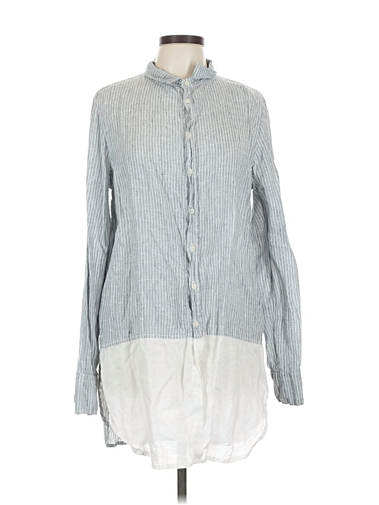 Pre-owned Cp Shades Long Sleeve Button Down Shirt In Gray