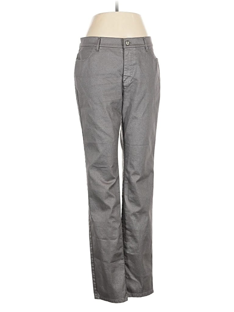 Pre-owned Lafayette 148 Jeans In Gray