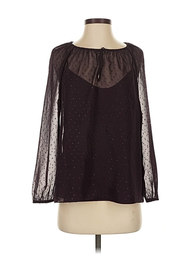 Point Sur Long Sleeve Blouse In Black