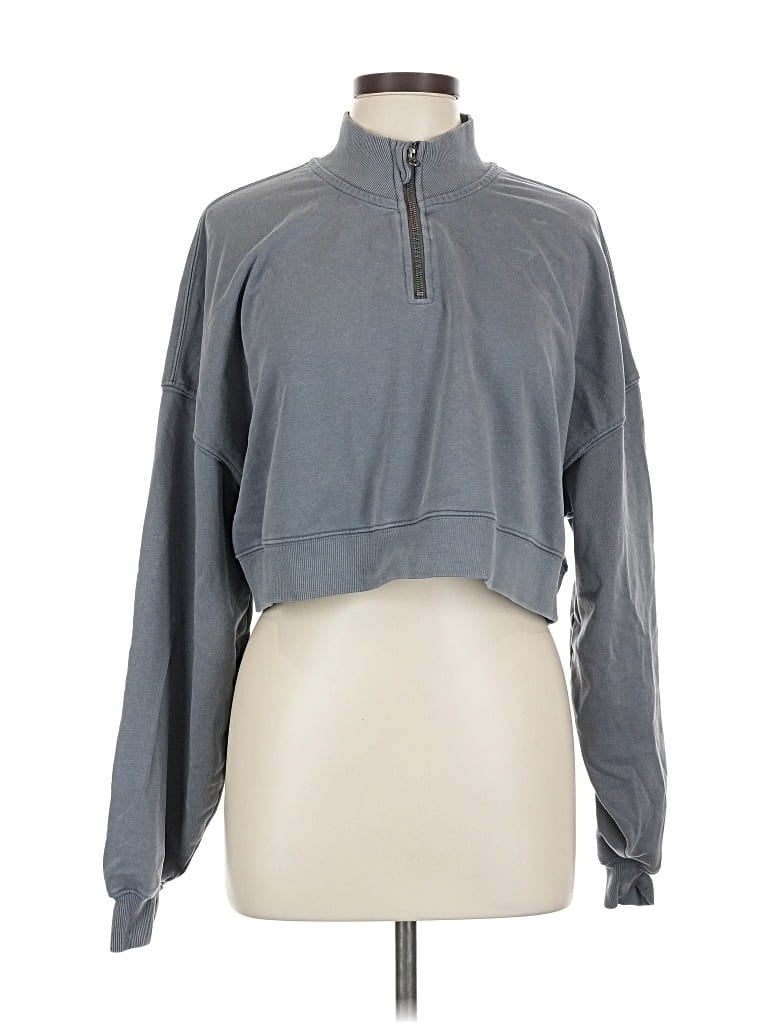 Pre-owned Gymshark Pullover Sweater In Gray