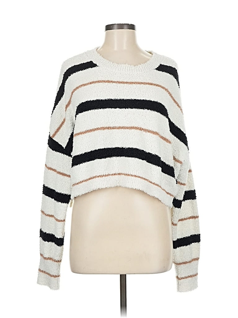 Pre-owned Altar'd State Pullover Sweater In White