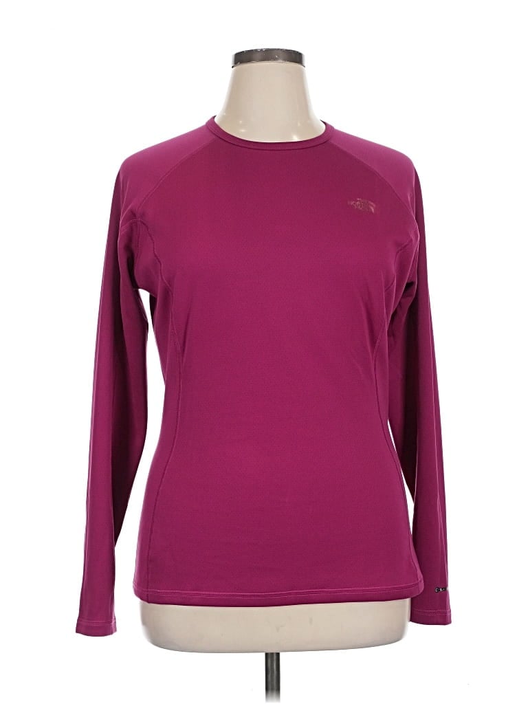 THE NORTH FACE Pre-owned Long Sleeve T-shirt In Burgundy