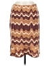 BCBGMAXAZRIA Chevron-herringbone Brown Casual Skirt Size M - photo 1
