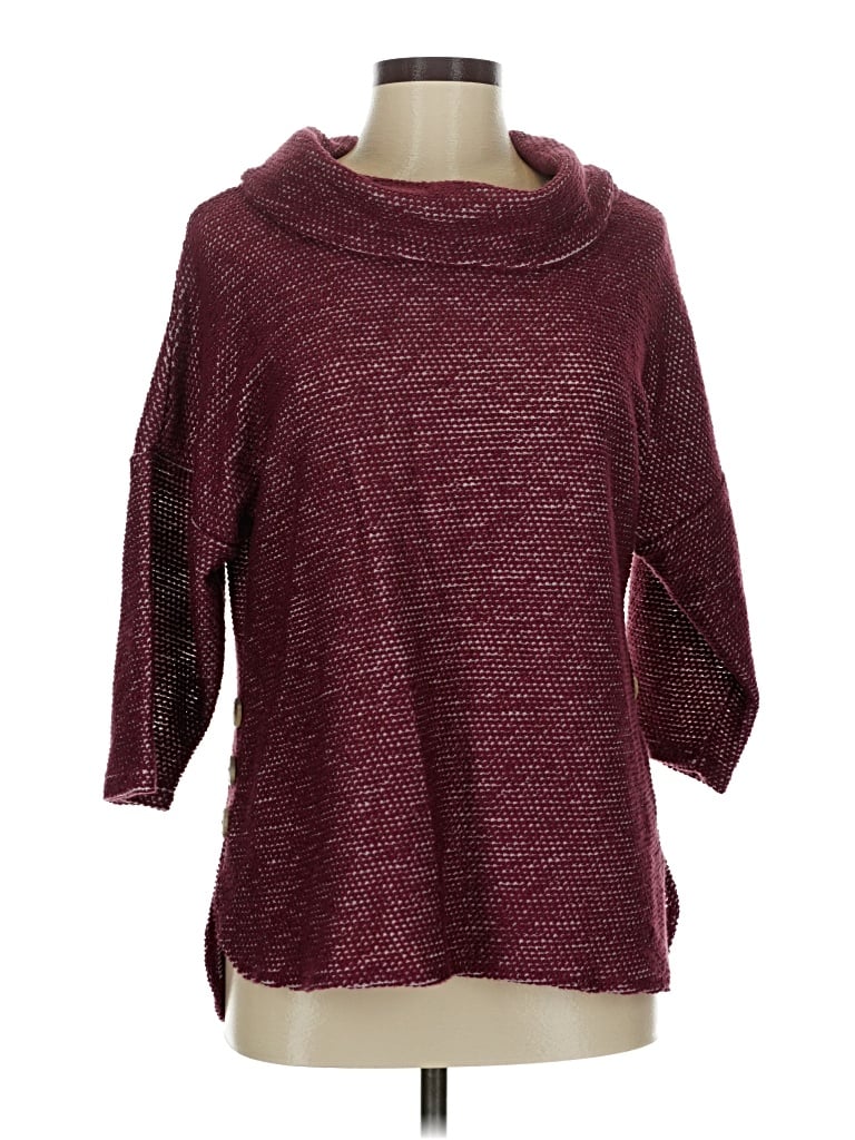 Pre-owned Robert Louis Pullover Sweater In Burgundy