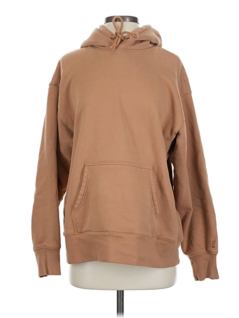 Pre-owned Tna Pullover Hoodie In Brown