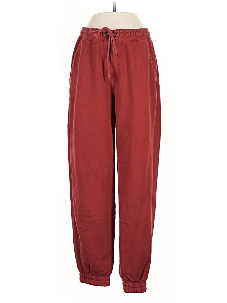 Pre-owned Abercrombie & Fitch Casual Pants In Burgundy