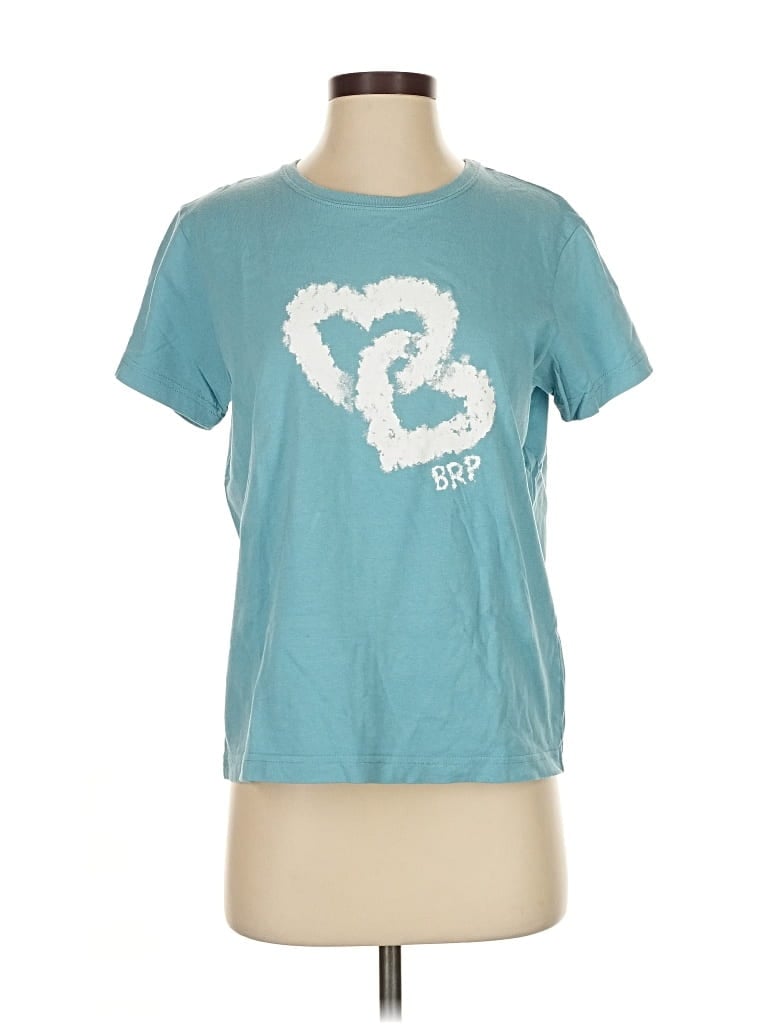 Pre-owned Assorted Brands Short Sleeve T-shirt In Blue