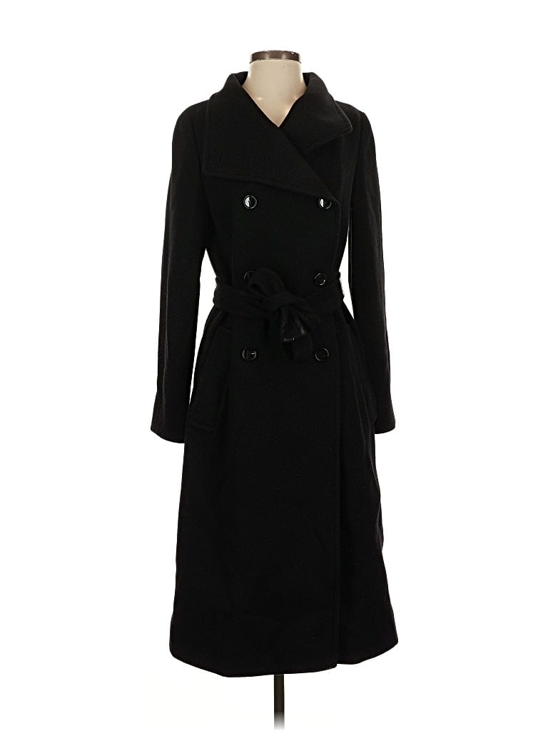 Pre-owned Boss By Hugo Boss Wool Coat In Black