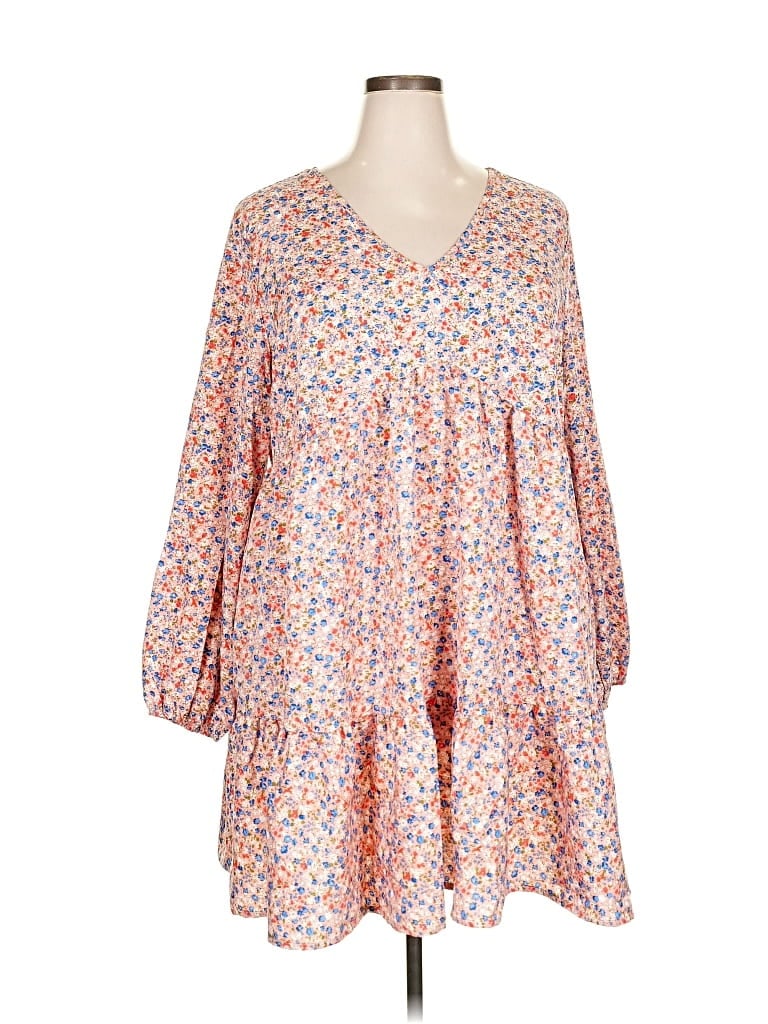 Pre-owned Shein Curve Casual Dress In Orange