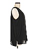 Pleione 100% Polyester Black Sleeveless Blouse Size M - photo 4