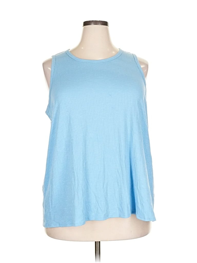 Pre-owned Luxe Sleeveless T-shirt In Blue
