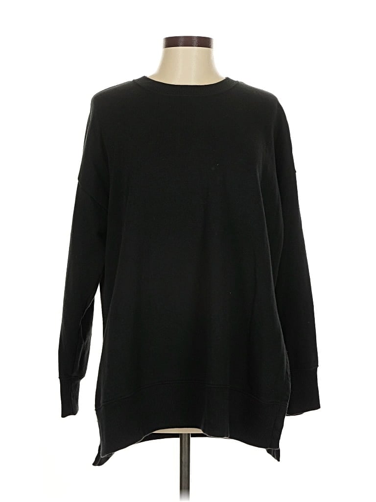 Pre-owned Aerie Pullover Sweater In Black