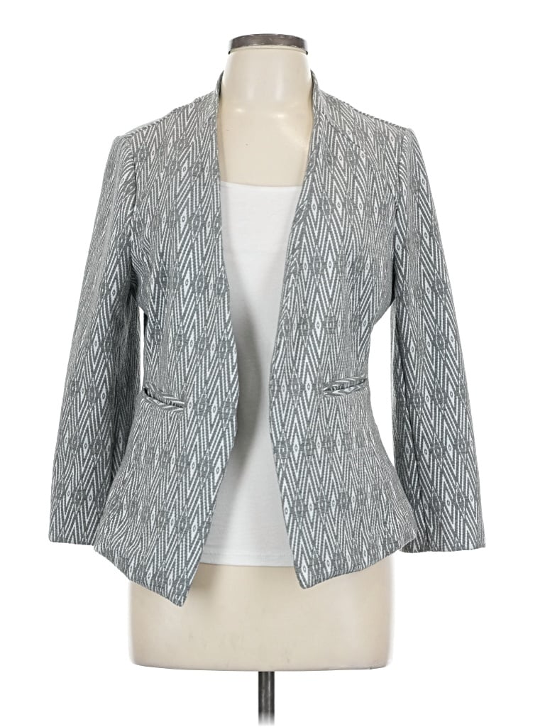 Pre-owned Skies Are Blue Blazer Jacket In Gray