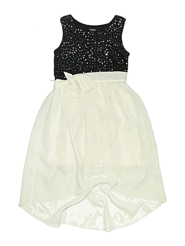 Pre-owned Zunie Kids' Dress In White
