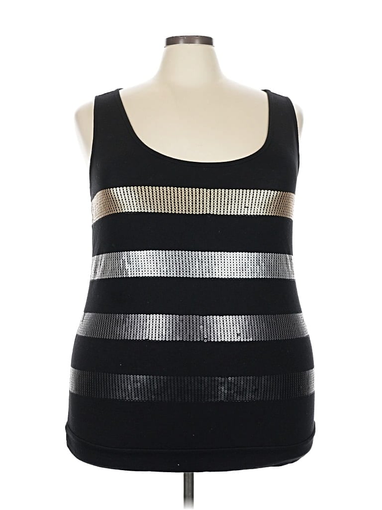 Pre-owned Torrid Tank Top Black Square Neckline Tops