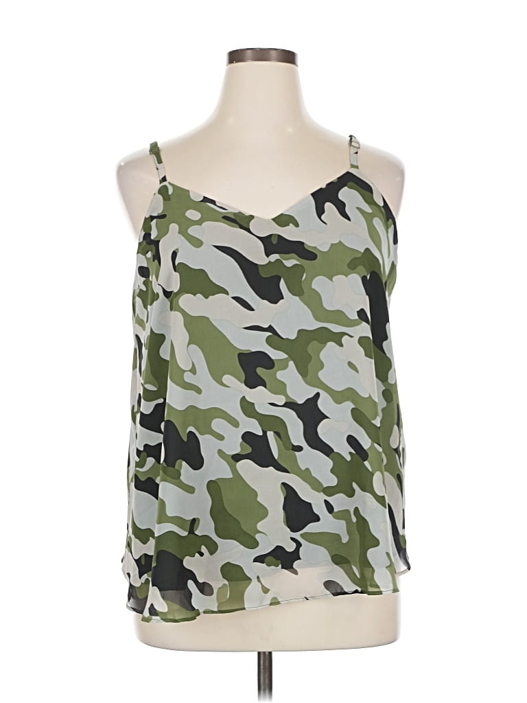 Pre-owned Torrid Sleeveless Top Green Halter Neckline Tops