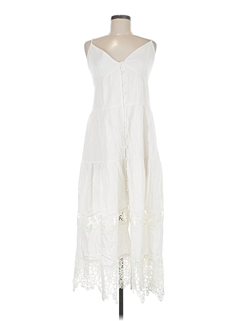 Pre-owned H&m Casual Dress In White